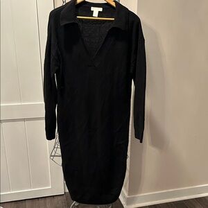 H&M Black Long Sleeve Dress